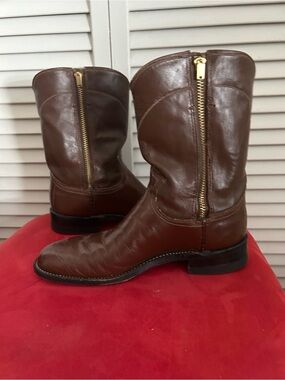Justin Boots Brown Leather Western Cowboy Boots womens 7